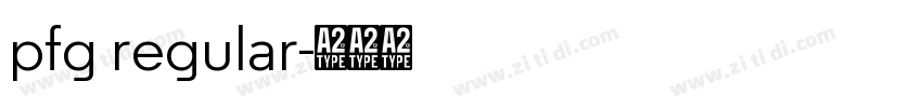 pfg regular字体转换